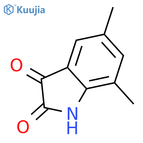5,7-dimethyl-2,3-dihydro-1H-indole-2,3-dione structure
