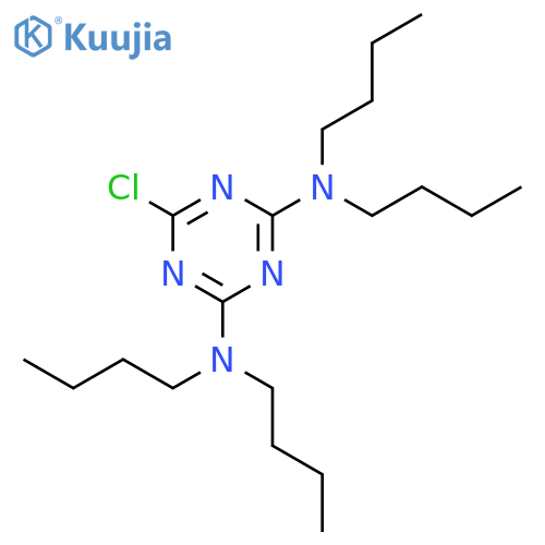 N,N,N',N'-tetrabutyl-6-chloro-1,3,5-triazine-2,4-diamine structure