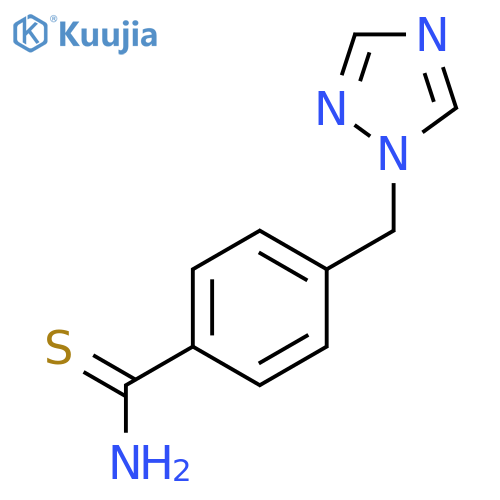 Benzenecarbothioamide, 4-(1H-1,2,4-triazol-1-ylmethyl)- structure