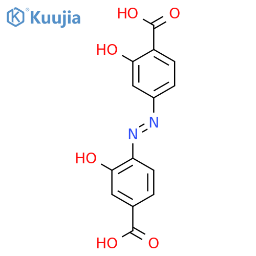 Benzoic acid, 4-[(4-carboxy-2-hydroxyphenyl)azo]-2-hydroxy- structure