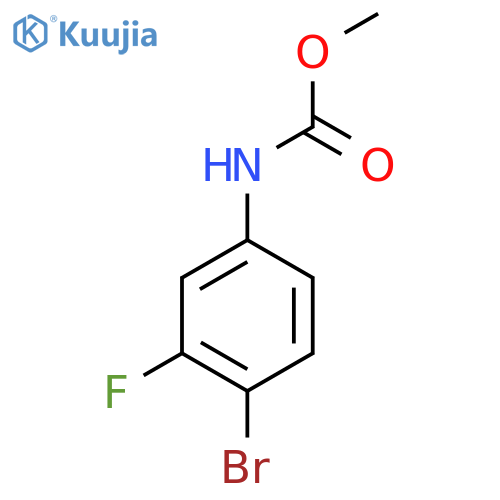 Methyl (4-bromo-3-fluorophenyl)carbamate structure