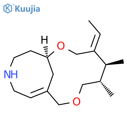 2,8-Dioxa-13-azabicyclo[8.5.1]hexadec-10-ene,4-ethylidene-5,6-dimethyl-, [1S-(1R*,4Z,5R*,6R*,10E)]- (9CI) structure