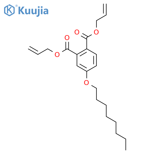 1,2-Benzenedicarboxylic acid, 4-(octyloxy)-, di-2-propenyl ester structure
