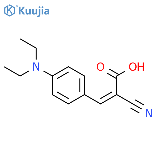 2-Cyano-3-[4-(diethylamino)phenyl]prop-2-enoic acid structure