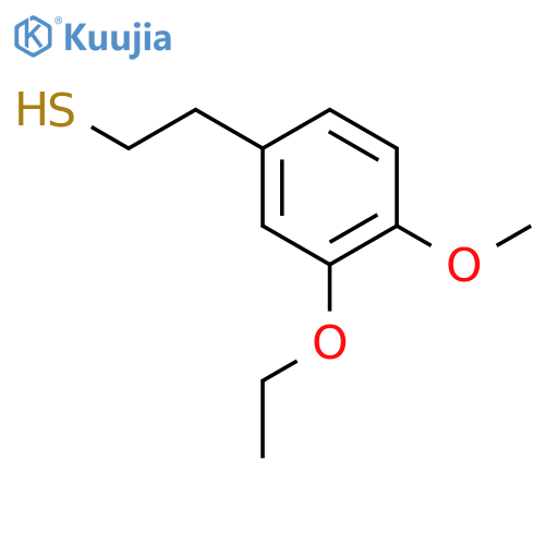 2-(3-ethoxy-4-methoxyphenyl)ethane-1-thiol structure