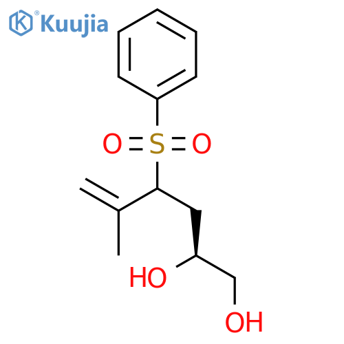 5-Hexene-1,2-diol, 5-methyl-4-(phenylsulfonyl)-, (2S)- structure