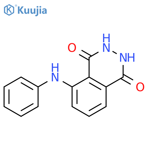 1,4-PHTHALAZINEDIONE, 2,3-DIHYDRO-5-(PHENYLAMINO)- structure