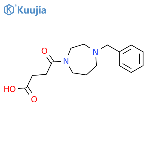 4-(4-Benzyl-1,4-diazepan-1-yl)-4-oxobutanoic Acid structure