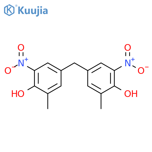 Phenol, 4,4'-methylenebis[2-methyl-6-nitro- structure