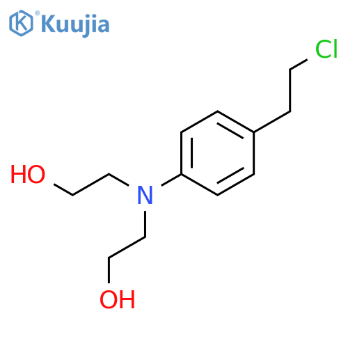 Ethanol, 2,2'-[[4-(2-chloroethyl)phenyl]imino]bis- structure