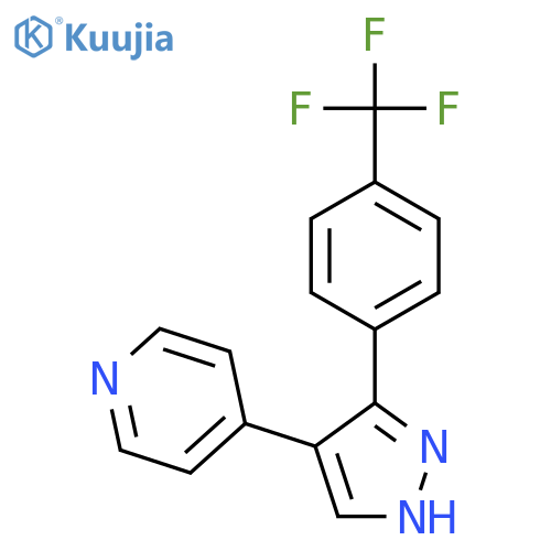 4-{3-4-(Trifluoromethyl)phenyl-1H-pyrazol-4-yl}pyridine structure