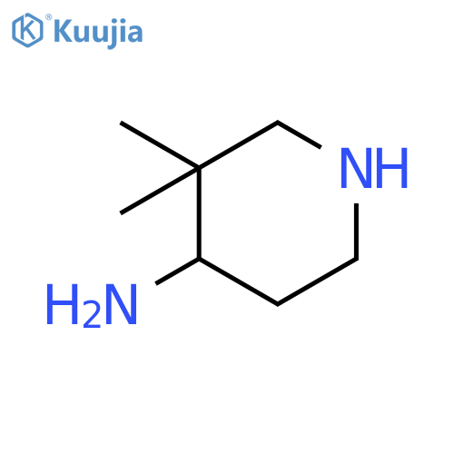 3,3-dimethylpiperidin-4-amine structure