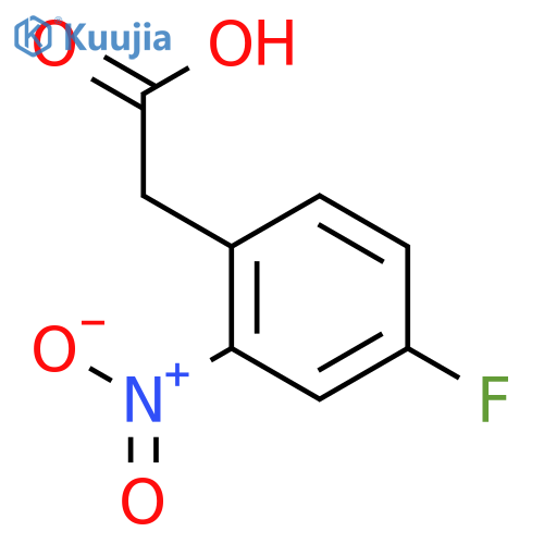 2-(4-Fluoro-2-nitrophenyl)acetic acid structure