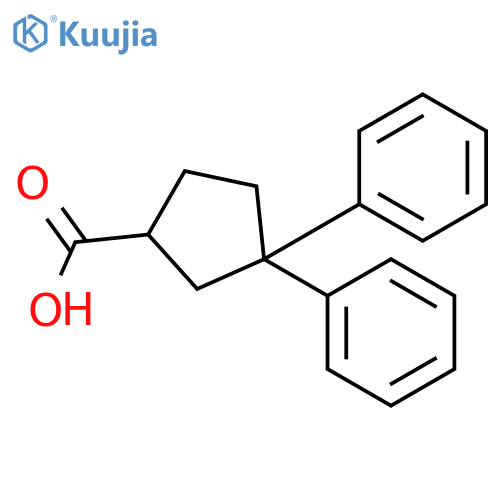 CYCLOPENTANECARBOXYLIC ACID, 3,3-DIPHENYL- structure