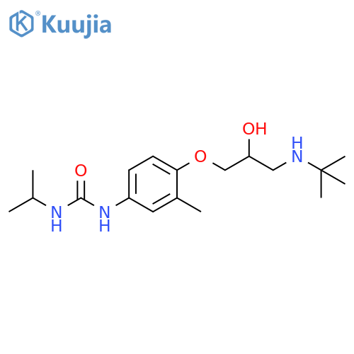 Urea,N-[4-[3-[(1,1-dimethylethyl)amino]-2-hydroxypropoxy]-3-methylphenyl]-N'-(1-methylethyl)- structure