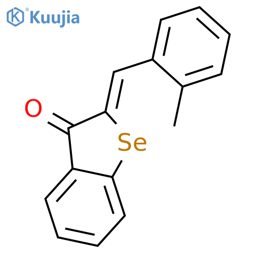 Benzo[b]selenophen-3(2H)-one, 2-[(2-methylphenyl)methylene]- structure