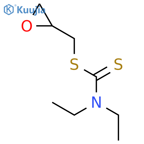 Carbamodithioic acid, diethyl-, oxiranylmethyl ester structure