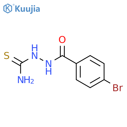 Benzoic acid, 4-bromo-, 2-(aminothioxomethyl)hydrazide structure