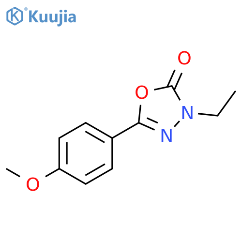 1,3,4-Oxadiazol-2(3H)-one, 3-ethyl-5-(4-methoxyphenyl)- structure