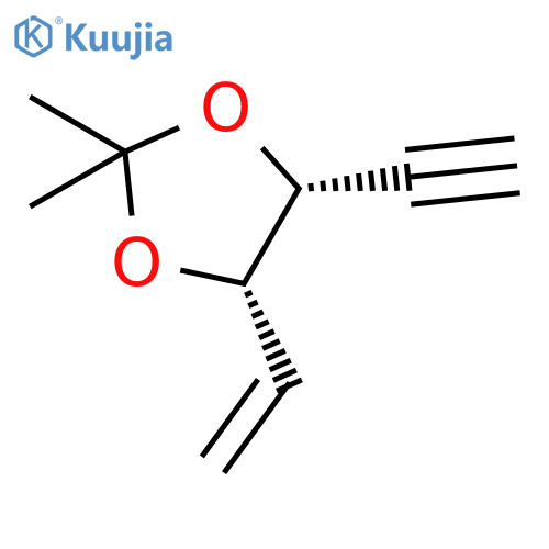 1,3-Dioxolane, 4-ethenyl-5-ethynyl-2,2-dimethyl-, cis- structure