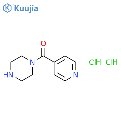 1-(pyridine-4-carbonyl)piperazine dihydrochloride structure