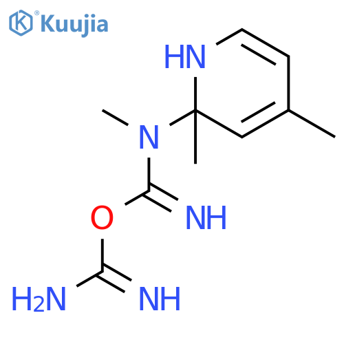 N-(2,4-dimethyl-1,2-dihydropyridin-2-yl)-N-methyldicarbonimidic diamide structure