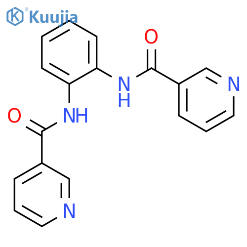 3-PYRIDINECARBOXAMIDE, N,N'-1,2-PHENYLENEBIS- structure