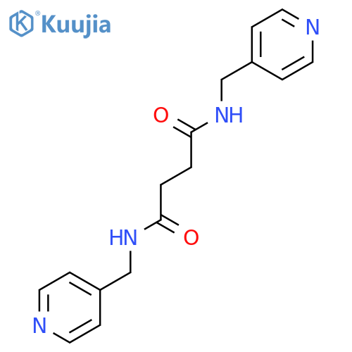 BUTANEDIAMIDE, N,N'-BIS(4-PYRIDINYLMETHYL)- structure
