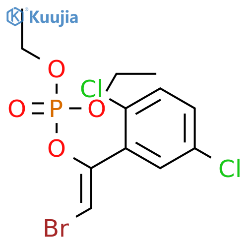 Phosphoric acid, 2-bromo-1-(2,5-dichlorophenyl)ethenyl diethyl ester structure