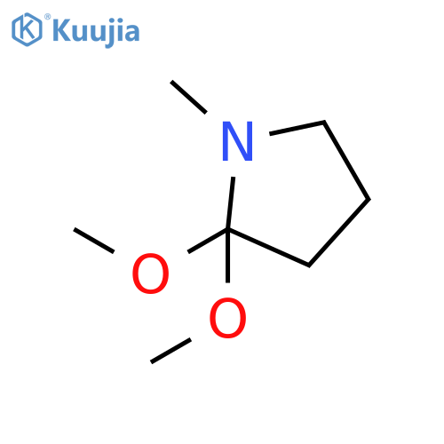 2,2-dimethoxy-1-methylpyrrolidine structure