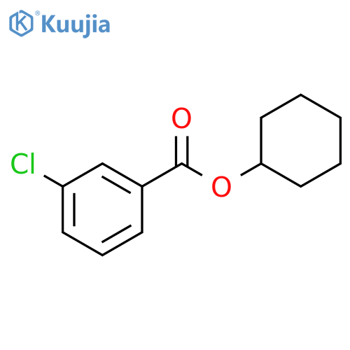 Benzoic acid, 3-chloro-, cyclohexyl ester structure