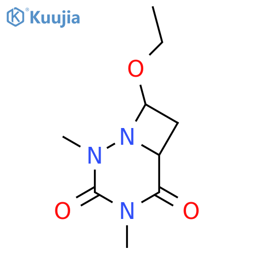 1,2,4-Triazabicyclo[4.2.0]octane-3,5-dione,8-ethoxy-2,4-dimethyl- structure