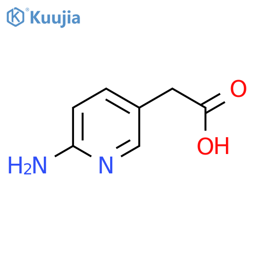 2-(6-Aminopyridin-3-yl)acetic acid structure