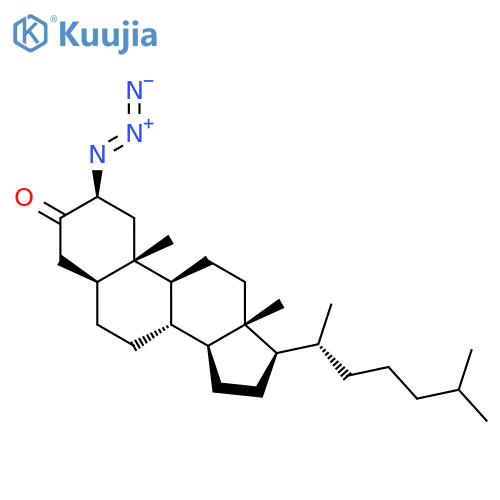 Cholestan-3-one, 2-azido-, (2b,5a)- structure
