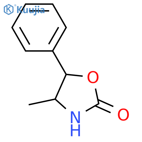 (±) - 4-methyl-5-phenyl-2-oxazolinone structure