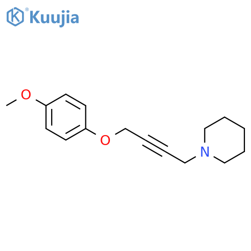 PIPERIDINE, 1-[4-(4-METHOXYPHENOXY)-2-BUTYNYL]- structure