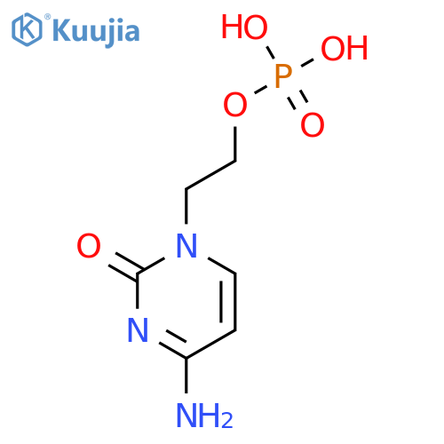 2(1H)-Pyrimidinone, 4-amino-1-[2-(phosphonooxy)ethyl]- structure
