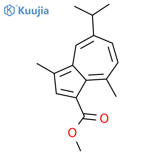 Methyl guaiazulene-3-carboxylate structure