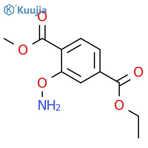 1,4-BENZENEDICARBOXYLIC ACID, 2-(AMINOOXY)-, 4-ETHYL 1-METHYL ESTER structure