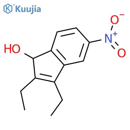 1H-INDEN-1-OL, 2,3-DIETHYL-5-NITRO- structure