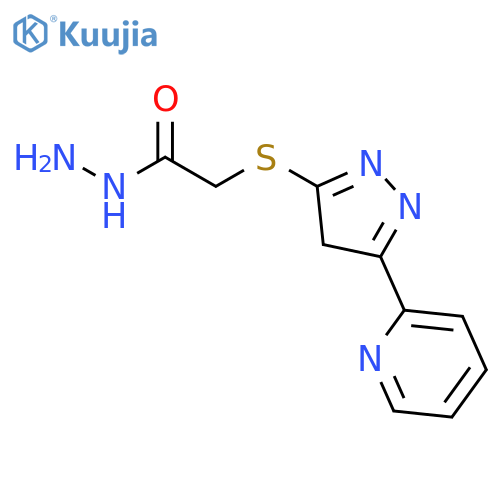 ACETIC ACID, [[5-(2-PYRIDINYL)-4H-PYRAZOL-3-YL]THIO]-, HYDRAZIDE structure
