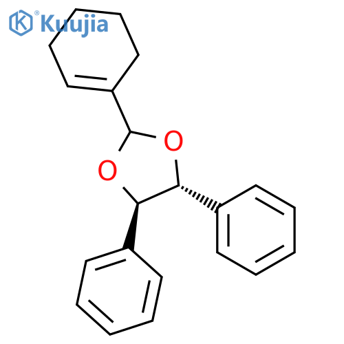 1,3-Dioxolane, 2-(1-cyclohexen-1-yl)-4,5-diphenyl-, (4R,5R)- structure
