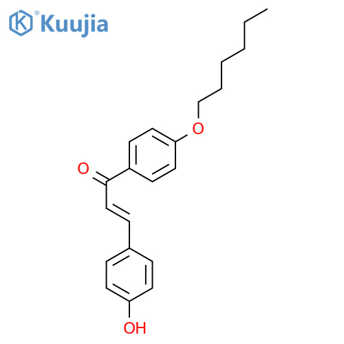 2-PROPEN-1-ONE, 1-[4-(HEXYLOXY)PHENYL]-3-(4-HYDROXYPHENYL)-, (2E)- structure