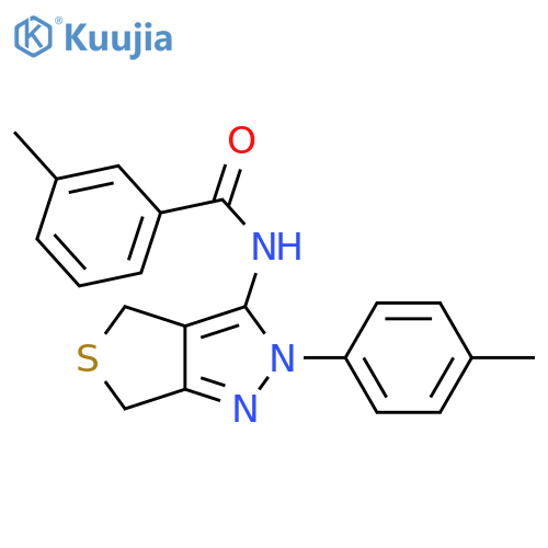 3-methyl-N-2-(4-methylphenyl)-2H,4H,6H-thieno3,4-cpyrazol-3-ylbenzamide structure
