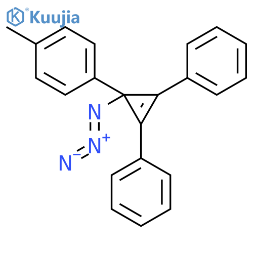 Benzene, 1-(1-azido-2,3-diphenyl-2-cyclopropen-1-yl)-4-methyl- structure