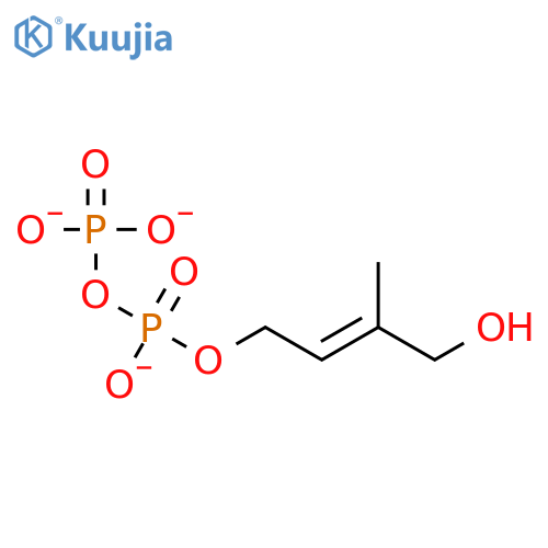 1-Hydroxy-2-methyl-2-buten-4-yl 4-Diphosphate structure