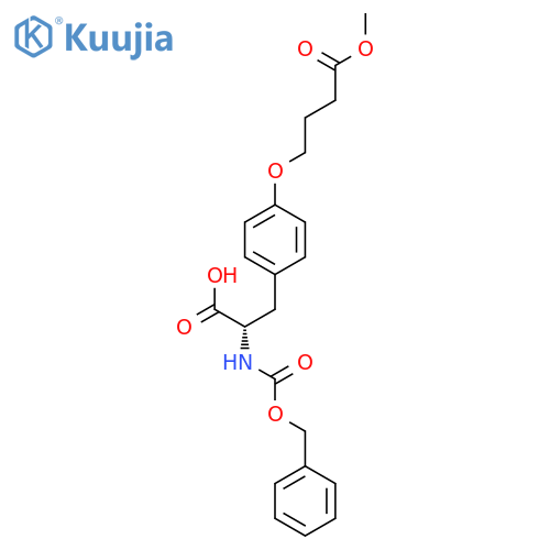 L-TYROSINE, O-(4-METHOXY-4-OXOBUTYL)-N-[(PHENYLMETHOXY)CARBONYL]- structure