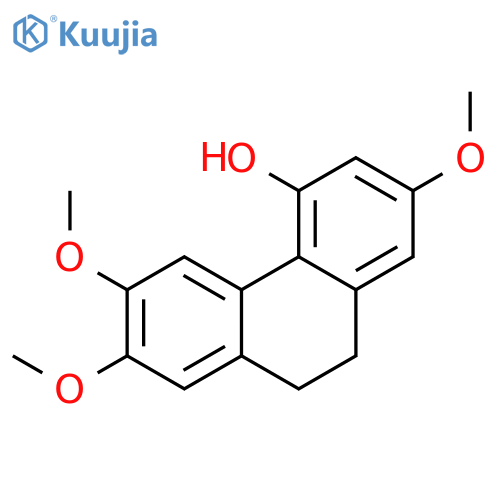 4-Phenanthrenol, 9,10-dihydro-2,6,7-trimethoxy- structure