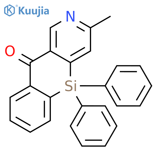[1]BENZOSILINO[3,2-C]PYRIDIN-10(5H)-ONE, 3-METHYL-5,5-DIPHENYL- structure