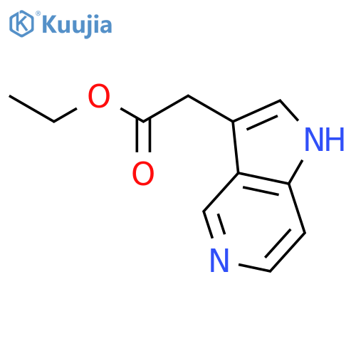 ethyl 2-(1H-pyrrolo[3,2-c]pyridin-3-yl)acetate structure